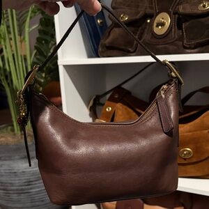 Coach Mini Demi Hobo Baguette Leather Bag 9844 Vintage Y2K 2002